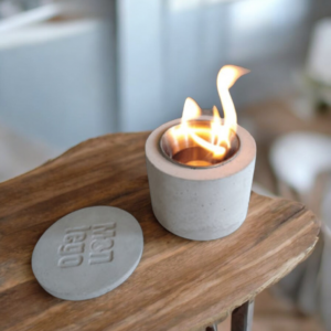 Concrete Fire Pit | Tabletop Fireplace | Indoor / Outdoor S'mores Maker