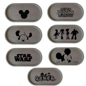 Disney Inspired Tray with Custom Character Painting | Handmade Concrete Artistic Catch-All Dish