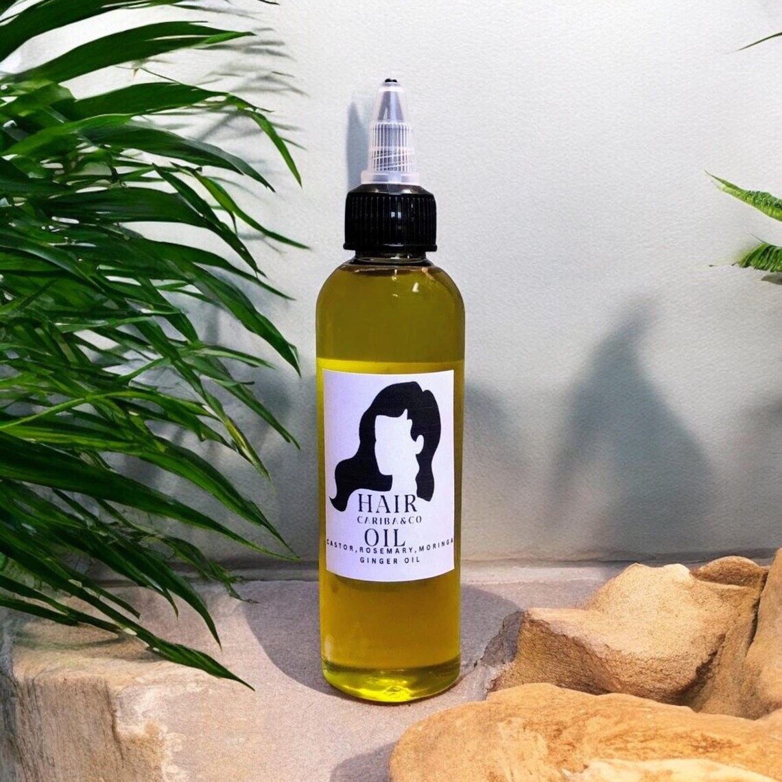 Organic Herbal Hair Oil | Castor, Rosemary, Moringa, Ginger | All-Natural Care - Image 2